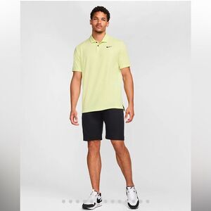 Nike Dri-FIT Tour Men's Golf Polo xlarge Light Lemon Twist/Black